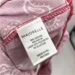 Majorelle Red Paisley Long Sleeve Gypset Boho Maxi Dress Size XS Deep V Neck Photo 8