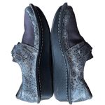 Alegria  DEN 735 Mary Jane Comfort Shoes Womens Size 37 Metallic Silver Leather Photo 8