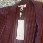 NWT 525 America Long Ribbed Merlot Duster Cardigan Sz XS/S Red Photo 10
