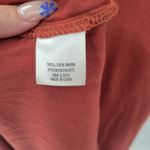 Francesca's Blue Rain Womens Dress M Orange Rust Embroidered Trim Ruffle Sleeve Boho NEW Photo 5