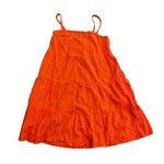 Old Navy Orange Tiered Ruffle Soaghetti Strap Mini Dress Photo 0
