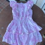 ZARA BB Dakota X Steve Madden Sweet and Chic Bon Bon Pink tie-dye ruffle mini dress sz s Photo 5