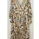 Free People  Rows Of Roses Maxi Dress in Ivory Combo Size Medium Photo 3