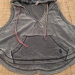 Free People  Movement Gray Sleeveless Hoodie Size XS Photo 3