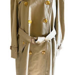 Burberry  Women's Vintage Long Trench Coat Detachable Wool Liner Size 38 (M) Photo 0