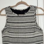 Topshop  Women's Mini Dress Cream Black Striped Patterned Size 6 Photo 2