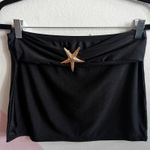 Black Mini Skirt Starfish Buckle Mermaid Mermaidcore Siren Costume Small Photo 1