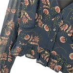 Lost + Wander ‎ Blue Floral Crop Size Small Photo 1