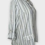 Cato  Striped Blazer in a Blue and White Pattern (964) Photo 3