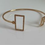 BaubleBar  Gold Pavé Crystal Adjustable Geometric Cuff Bracelet Photo 1