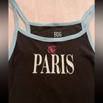 BDG Urban Outfitters  Paris Black and Blue Fitted Crop Camisole Photo 2