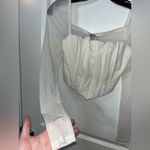 Princess Polly Gypsie Mesh Renaissance Coquette Soft Girl Blouson Corset Top US6 Photo 8