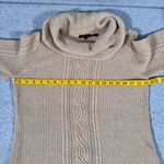 Jeanne pierre  Women’s Cotton Knit Cowl Neck Sweater - Cream Size Large Photo 3