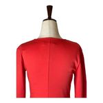 RE/DONE Red Ruched Front Long Sleeve Mini Sheath Dress Size S Photo 3