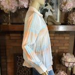 J.Crew "THE PERFECT SHIRT" PEACH & BLUE COTTON PLAID BUTTON DOWN (M) Photo 3