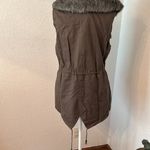 Double Zero Women's utility vest with faux fur collar Photo 4