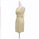 Shoshanna NEW!  Gold Shimmer Sz 8 Sleeveless Dress Photo 2