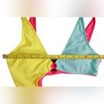 SheIn  Multi-color High Leg Cheeky Colorblock 1pc Swimsuit‎ MEDIUM Sexy Hyperpop Photo 5