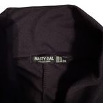 Nasty Gal Size 4 High Rise Ruched Front Flare Pants Trendy Elevated Basic Photo 3