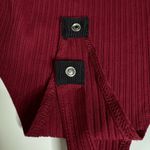 The Giving Movement Bodysuit Ribbed Long Sleeve Maroon Burgundy Size S Red Photo 8