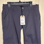 prAna  Halle Stretch Roll Up Hiking Gray Pants Short Inseam 30" Women's Sz 12 NWT Photo 3