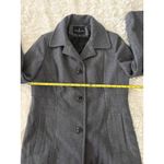 London Fog  Women's Gray Wool Blend Coat Jacket Classic Pea Coat‎ Medium Photo 5