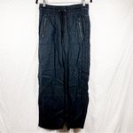 Athleta  Black Cabo Linen Wide Leg Pants‎ Photo 1
