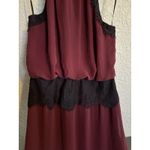 Forever 21 Vintage Maroon Black Forest‎ Fairy Grunge Y2K Witchy Whimsigoth Maxi  Photo 1