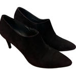 Stuart Weitzman  Black Suede Point Toe Heel Booties Sz 10 Photo 0