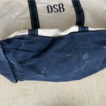 Vintage LL Bean Blue & White Canvas Boat & Tote Bag Photo 1