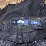 Hollister Low Rise Black Ripped Denim Overalls Photo 12