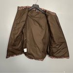 Patagonia  Brown Paisley Hooded Down Puffer Vest Zip Up Women’s Size Large Photo 4