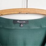 Madewell  • Novel Button Front Long Sleeve Dress mini shift Smoky Spruce green Photo 3