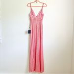 Mac Duggal Ieena for  26945 Barbie Pink Plunging Neckline Sequin Dress sz 0 Photo 6