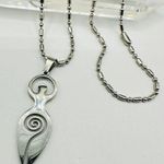 Stainless Steel Goddess Necklace Silver Photo 0
