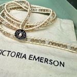 Victoria Emerson  Cream and Tan Boho Wrap Bracelet beaded Photo 0