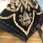 Source Unknown asymmetrical Smocked Top fairy whimsygoth dress Embroidery With Crochet Sz Small Photo 4