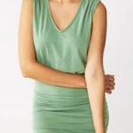 Nine West 🏷️💚 NWT Ruched Mint Green Mini Dress – Size M Photo 0