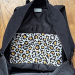 Vera Bradley Black Quilted Multi Pocket Zipper Leopard Inside Backpack Photo 1