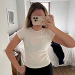 Set Active  Pointelle Ivory Short Sleeve Tee Photo 0