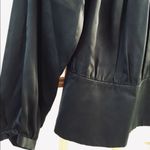 Ling sleeve silk blouse Black Size 8 Photo 7