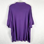 Woman Within  Plus Size‎ 4X 34W 36W Top Polo Shirt Purple Short Sleeve Collar 596 Photo 1