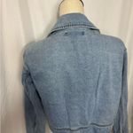 Forever 21 Denim Blue Women's Jacket preppy casual long sleeve zipper Small Photo 4