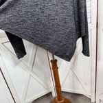 Mossimo Supply Co Mossimo Metallic Shimmer Asymmetrical Hem Dolman Sleeve Top Black Silver Small Photo 5