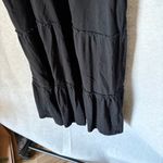 Pact  Sleeveless Black Tiered Midi Organic Cotton Dress Casual Everyday size M Photo 3