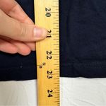 Stella & Dot  Blue Ruffled Sleeve Blouse Womens S Ric Rack Flutter Ruffled Boho Photo 3