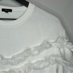 Rails  Kinsey White Fringe Sweatshirt Size XS Photo 3