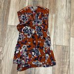 Free People  Is Hot To Trot Floral Print Strapless Front Wrap Mini Dress Photo 2