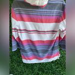 Tommy Bahama - Sunset Stripe Hoodie Sz Small - Like New- Oversized | Beach Time! Photo 6
