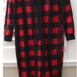 Pottery Barn Teen Buffalo Check Pajamas Onesie Size Small Christmas Black Photo 1